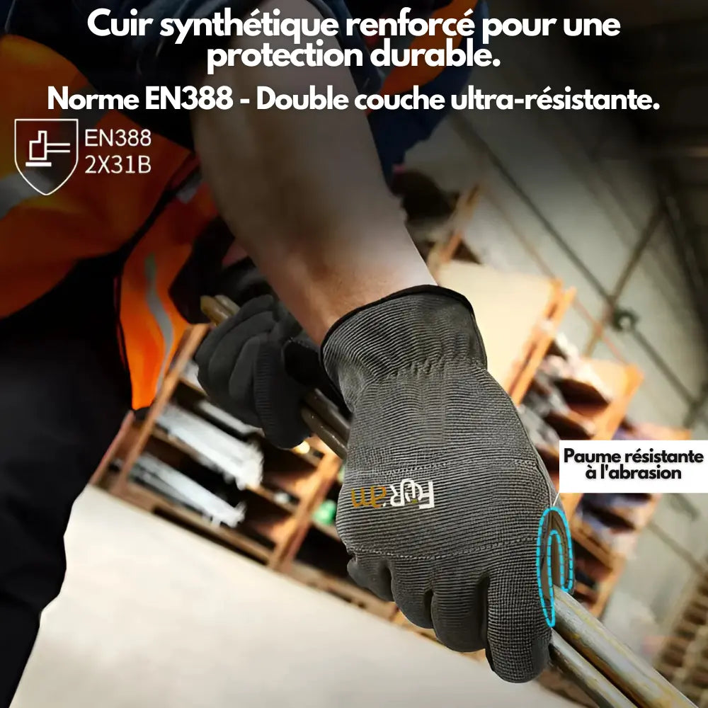 Foram : Gants anti-dérapants pour travaux TravailZen  