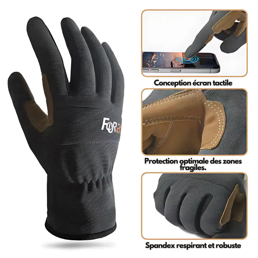 Foram : Gants anti-dérapants pour travaux TravailZen  